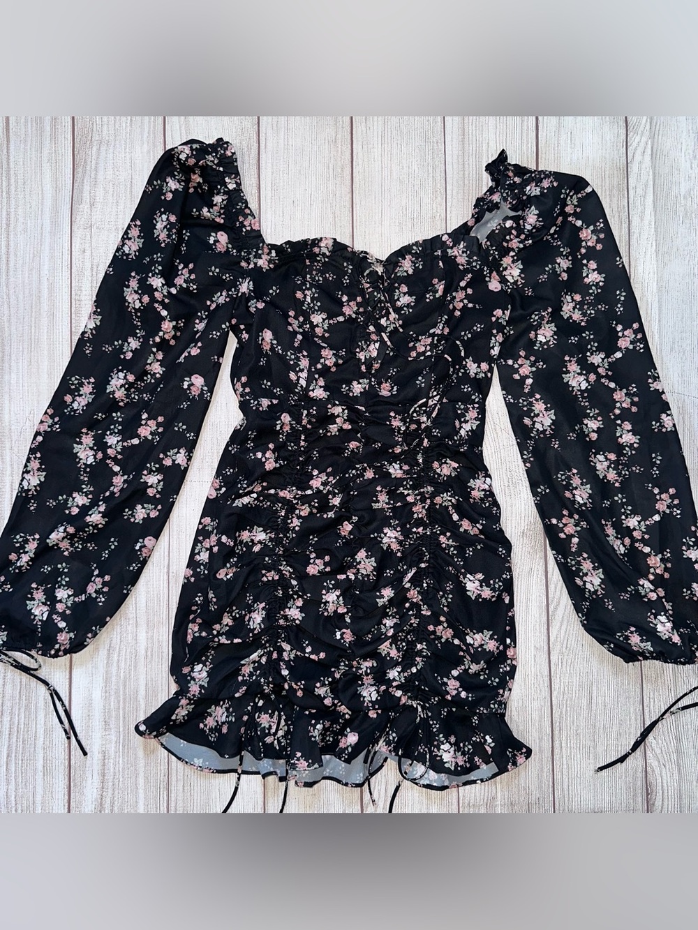 Floral Ruched Dress